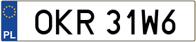 Trailer License Plate